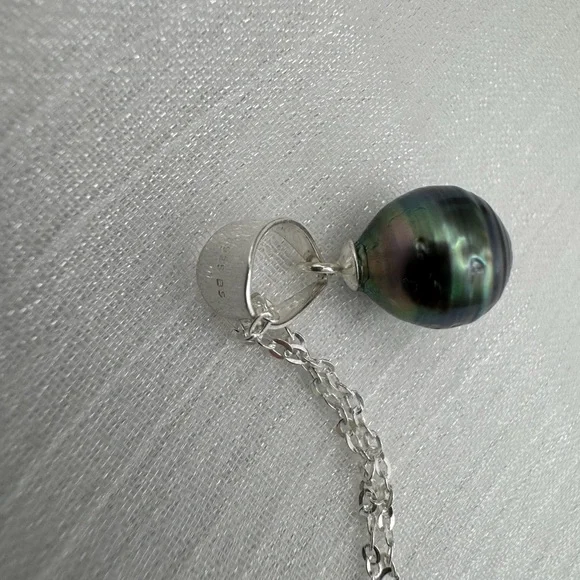 #32S925 Tahitian Semi Baroque Pearl Necklace